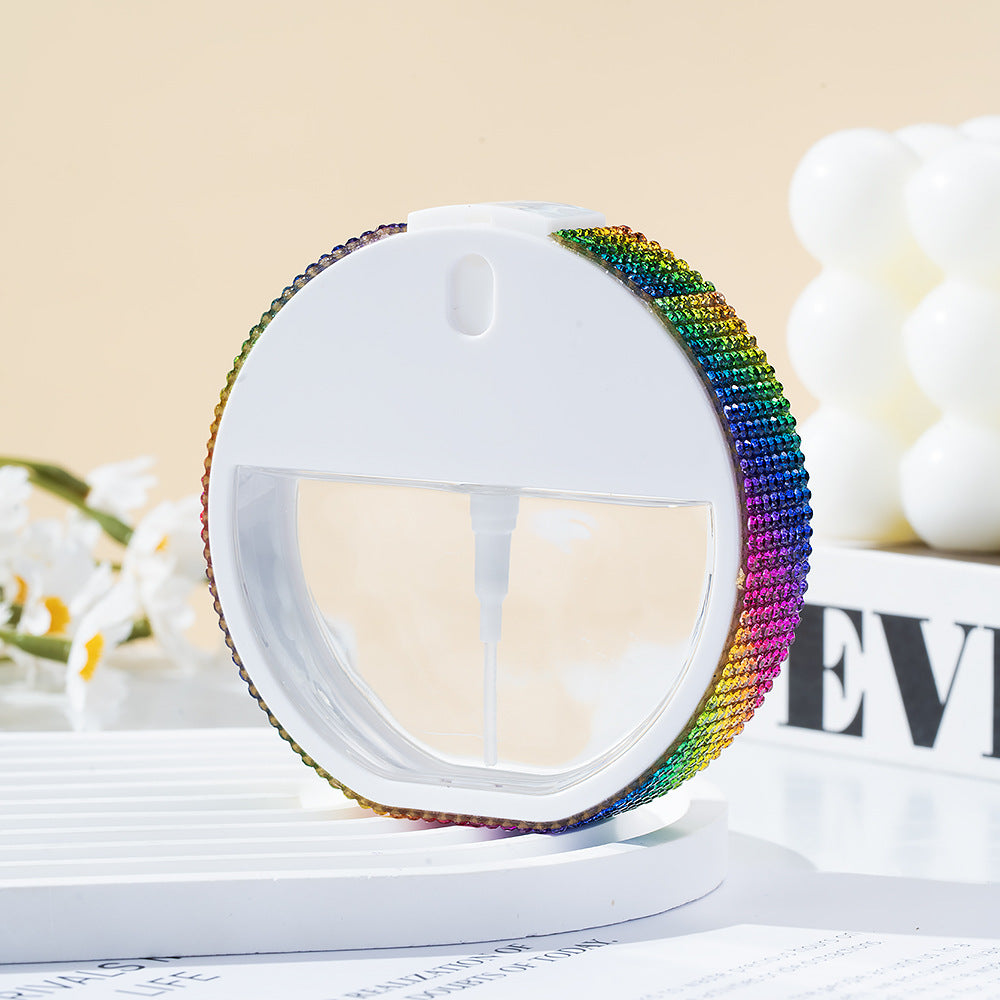 Wholesale 35ml round alcohol spray bottle keychain