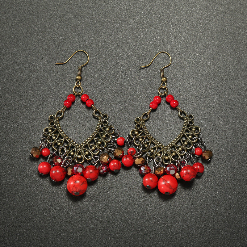 Wholesale Retro Bohemian Ethnic Style Earrings Tassel Earrings ACC-ES-Gumi005