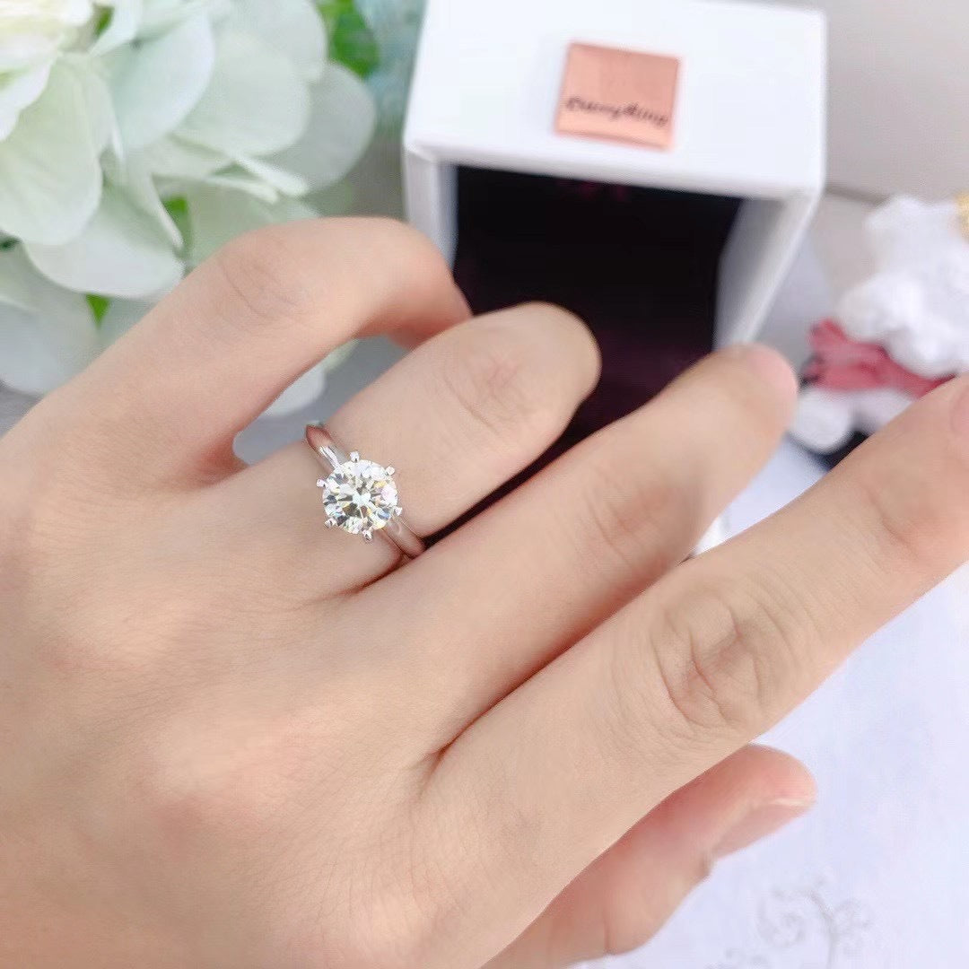 Wholesale Moissanite Silver Plated Rings ACC-RS-Youxi001