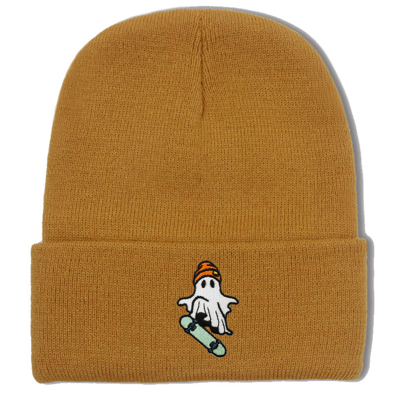 Wholesale Skateboarding Devil Embroidered Knitted Hat