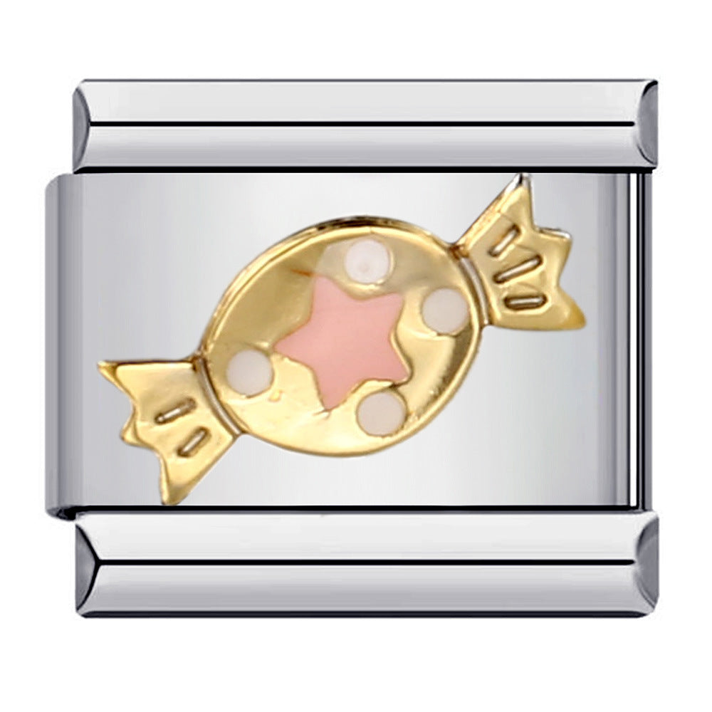 Wholesale Italian Charm Bracelet 9mm DIY Splicing Removable Christmas Party Stainless Steel Composable Bracelet