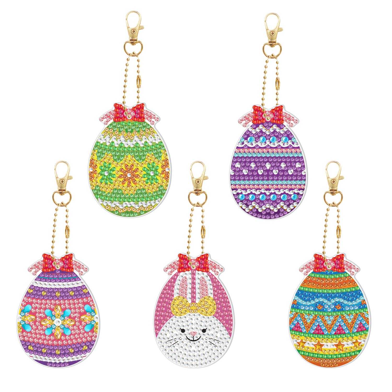 Wholesale Easter Creative Diamond Painting Diy Keychains  ACC-KC-PengDao004