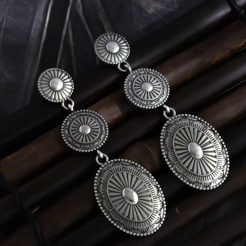 Wholesale Bohemian Retro Teardrop Dangle Stud Earrings with Tassels