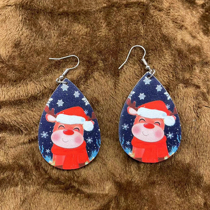 Wholesale Christmas Creative Cute Cartoon Santa Claus Earrings ACC-ES-KangD001