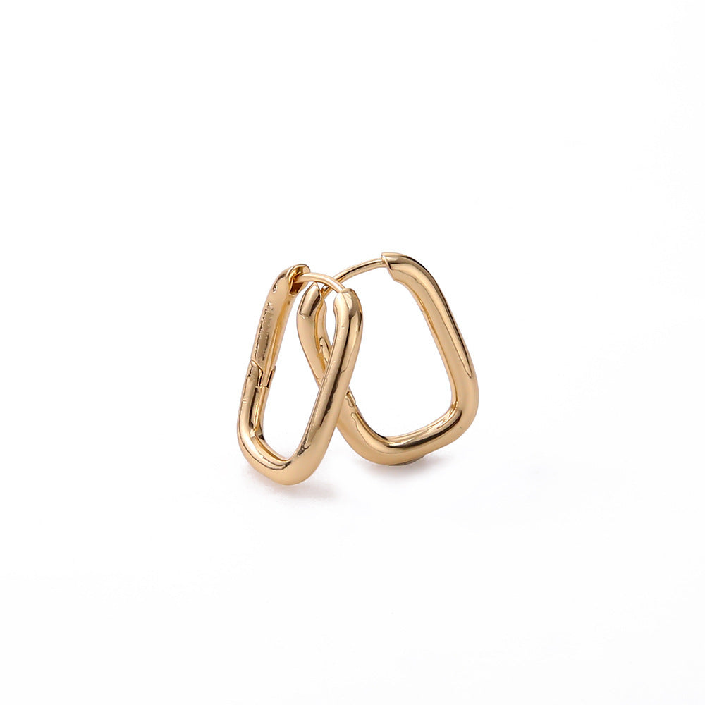 Wholesale  Copper Material U-shaped Ear Clip Arc Earrings