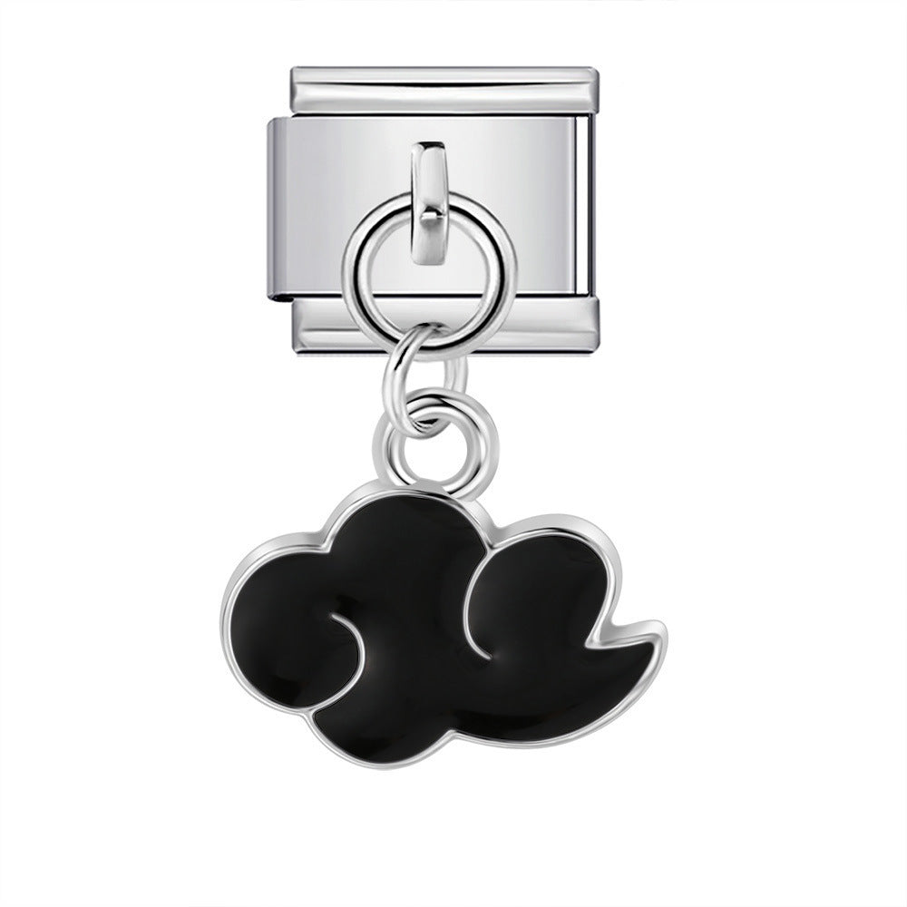 Wholesale 5pcs  Italian Charm Bracelet 9mm DIY  cute hookCreative Stainless Steel Composable Bracelet