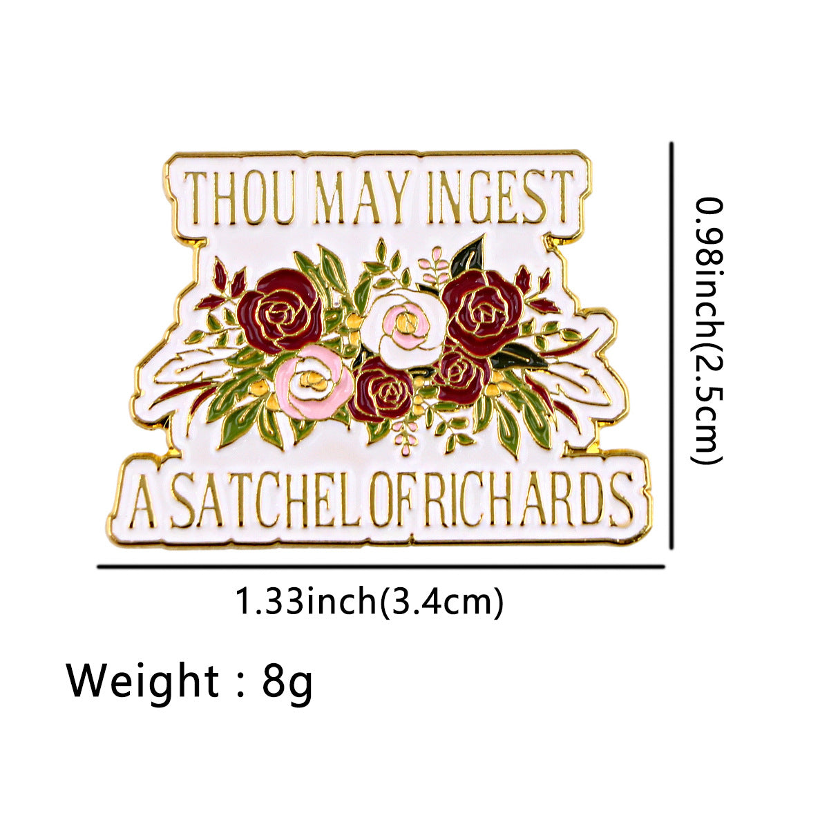 Wholesale Book Quotations Brooch