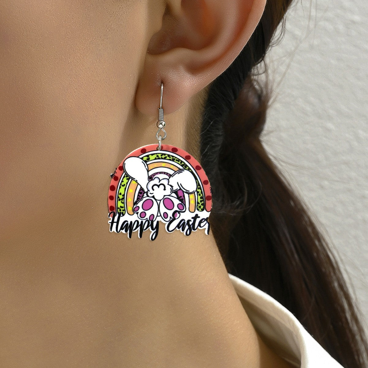 Wholesale Easter Cartoon Cute Bunny Earrings