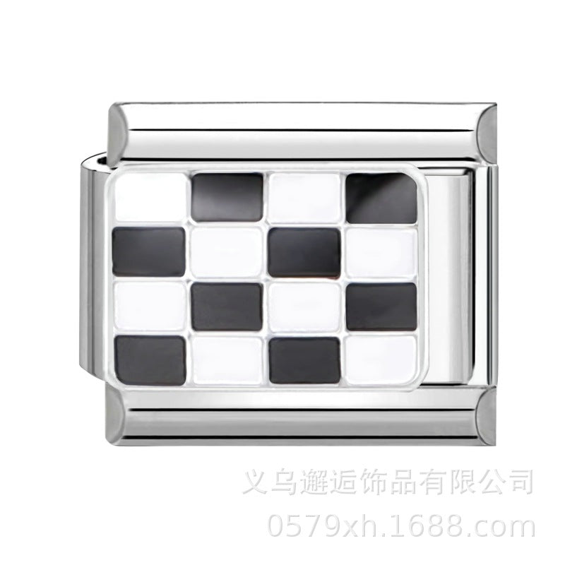 Wholesale Italian Charm Bracelet 9mm DIY Splicing Removable Stainless Steel Composable Bracelet