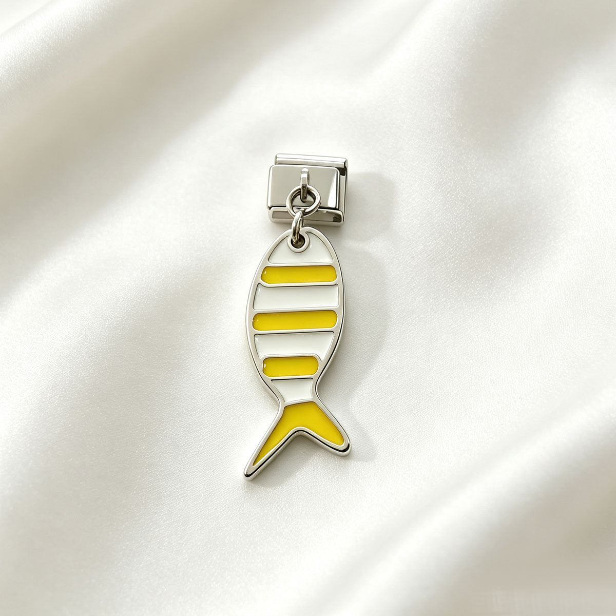 Wholesale Stylish Multicolor Enamel Fish Pendant 304 Stainless Steel DIY Charm Jewelry Making Accessory Gift