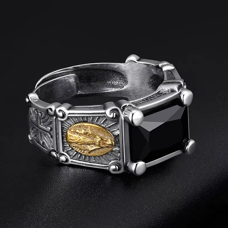 Wholesale  Retro Distressed Notre Dame Ring