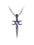 Wholesale retro personalized  double string moon sword necklace