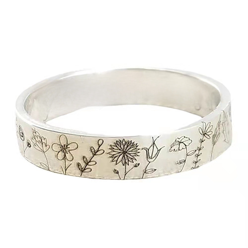 Wholesale  you beiong among the wildflowers pastoral flowers dandelion ring