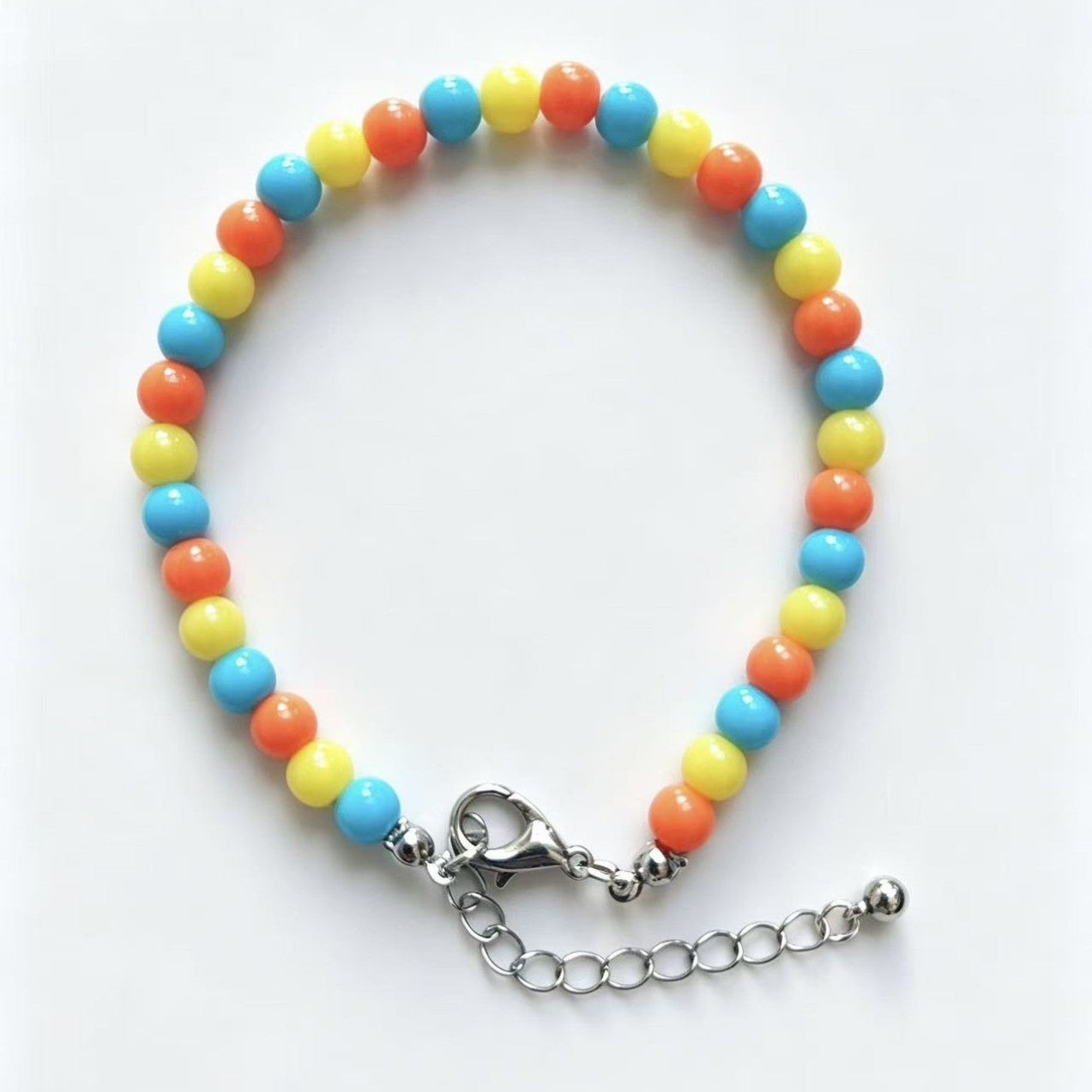 Wholesale Colorful Handmade Acrylic Beaded Bracelet Pet Collar Trendy Jewelry Gift