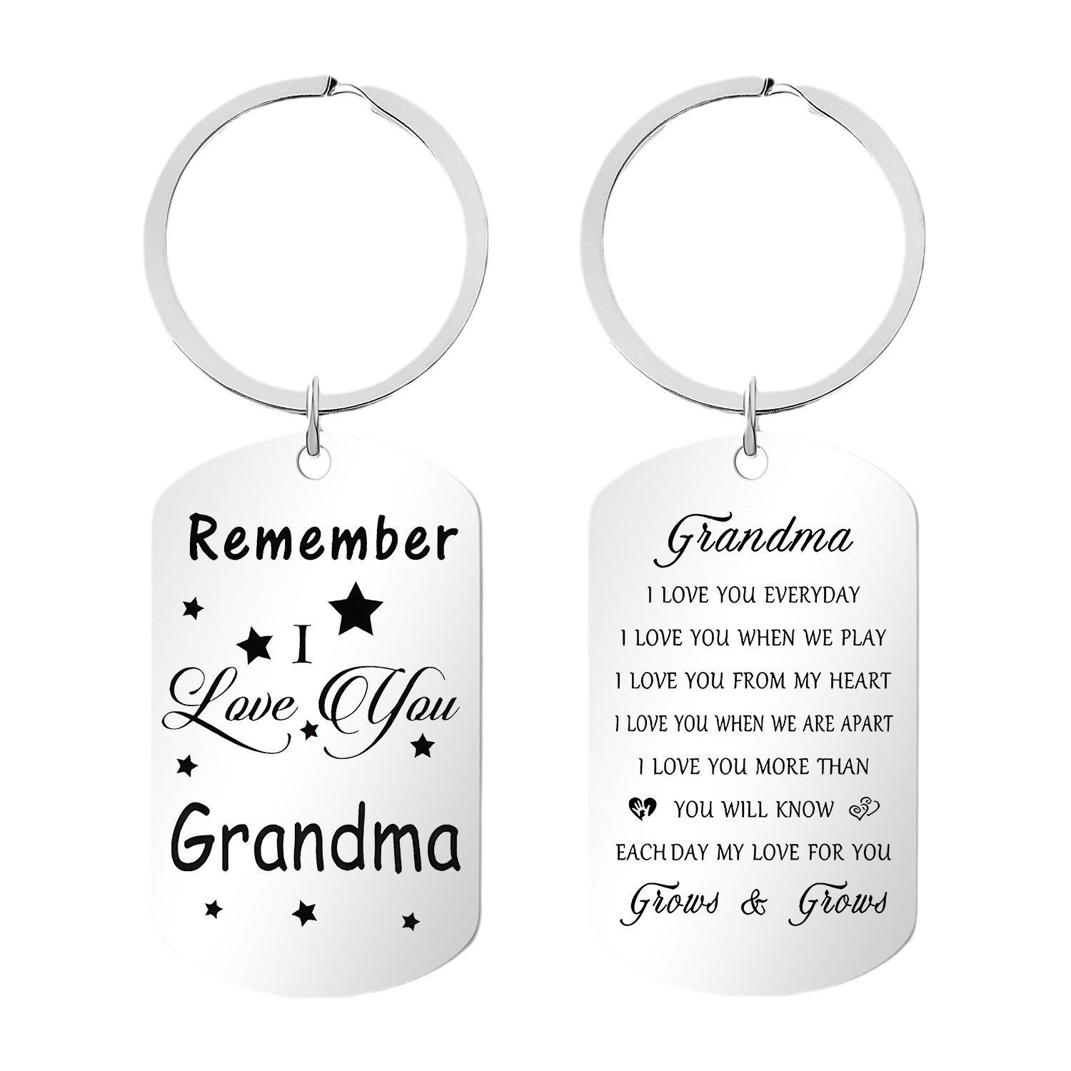 Wholesale  Father's Day Mother's Day Stainless Steel Keychain