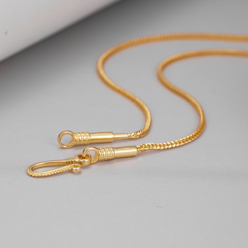 Wholesale  Dragon Bone Spiral Buckle Clavicle Chain Necklaces