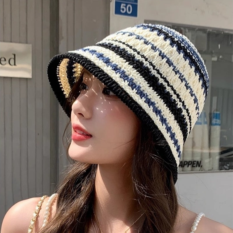 Wholesale Hollow Woven Fisherman Hat Bucket Hat