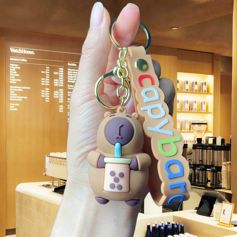 Wholesale Cute cartoon silicone keychain