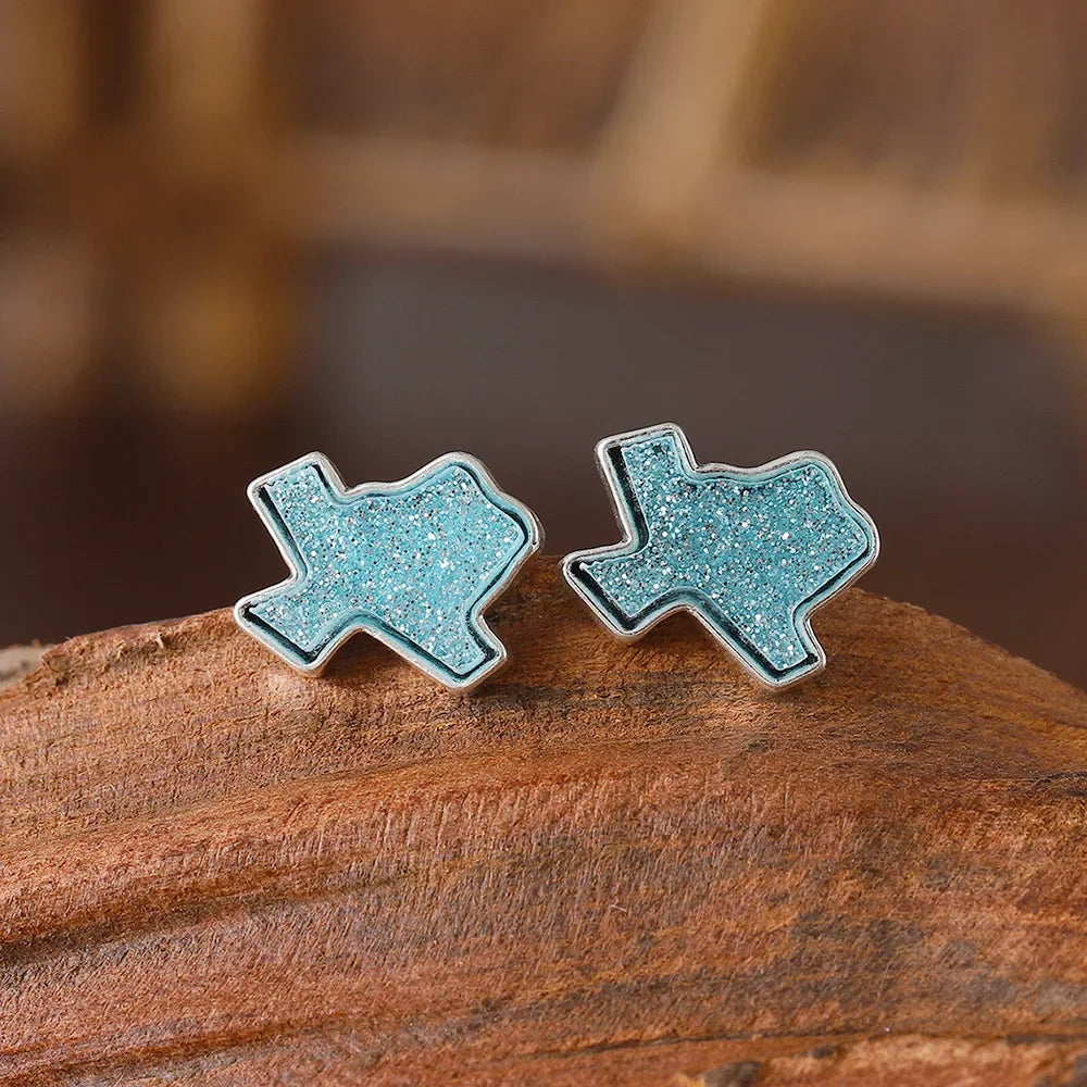 Wholesale  geometric irregular color earrings