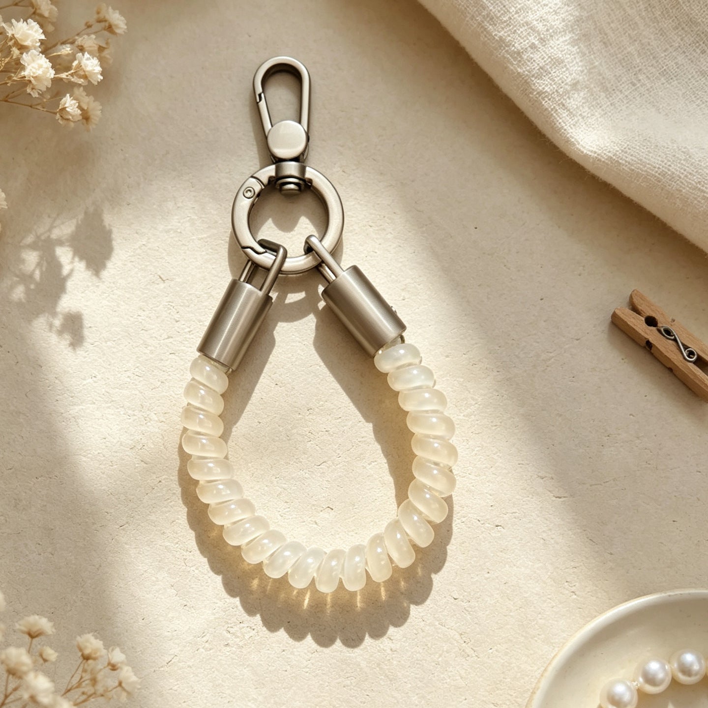 Wholesale Jelly Candy Spring Keychain Light Pink Plastic DIY Bag Charm For Craft Supply And Everyday Use