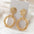 Wholesale exaggerated gold big circle  earrings