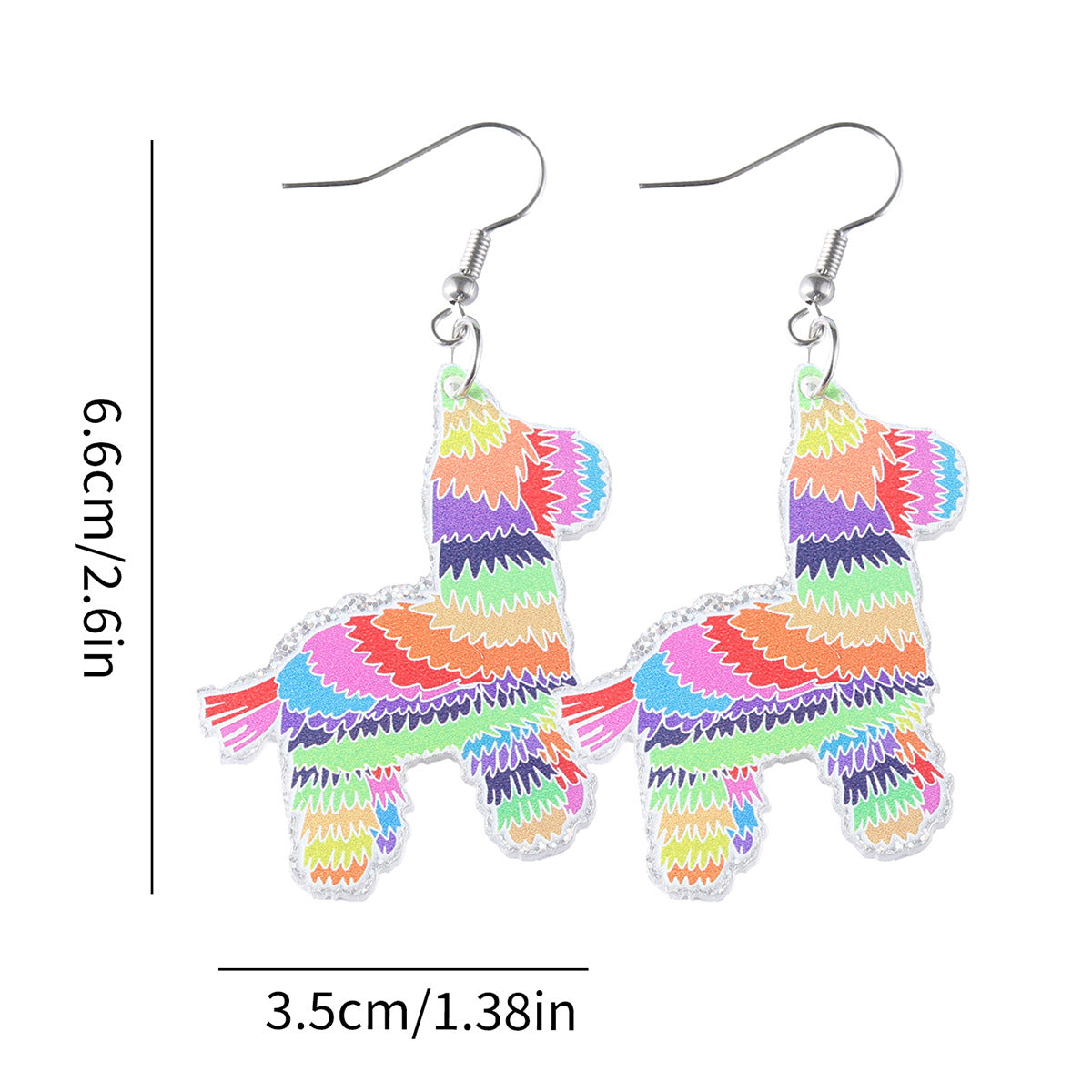 Wholesale Mexican Sombrero Tequila Cactus Acrylic Earrings