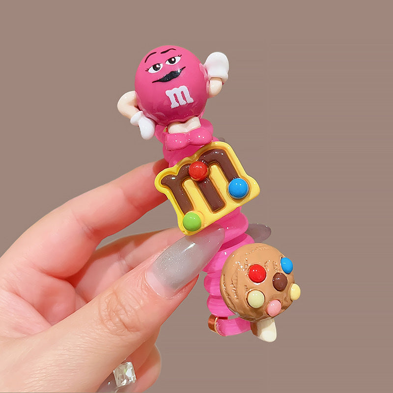 Wholesale Cartoon Funny Telephone Line Hair Scrunchies ACC-HS-Hanl007