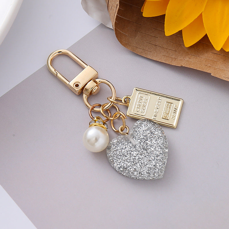 Wholesale  pearl love keychain