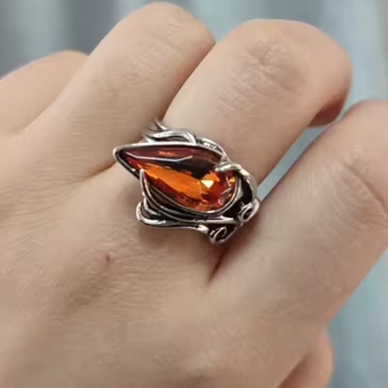 Wholesale Zinc Alloy Geometric Ring with Ancient Silver Finish - Trendy Jewelry Accessory for Men
