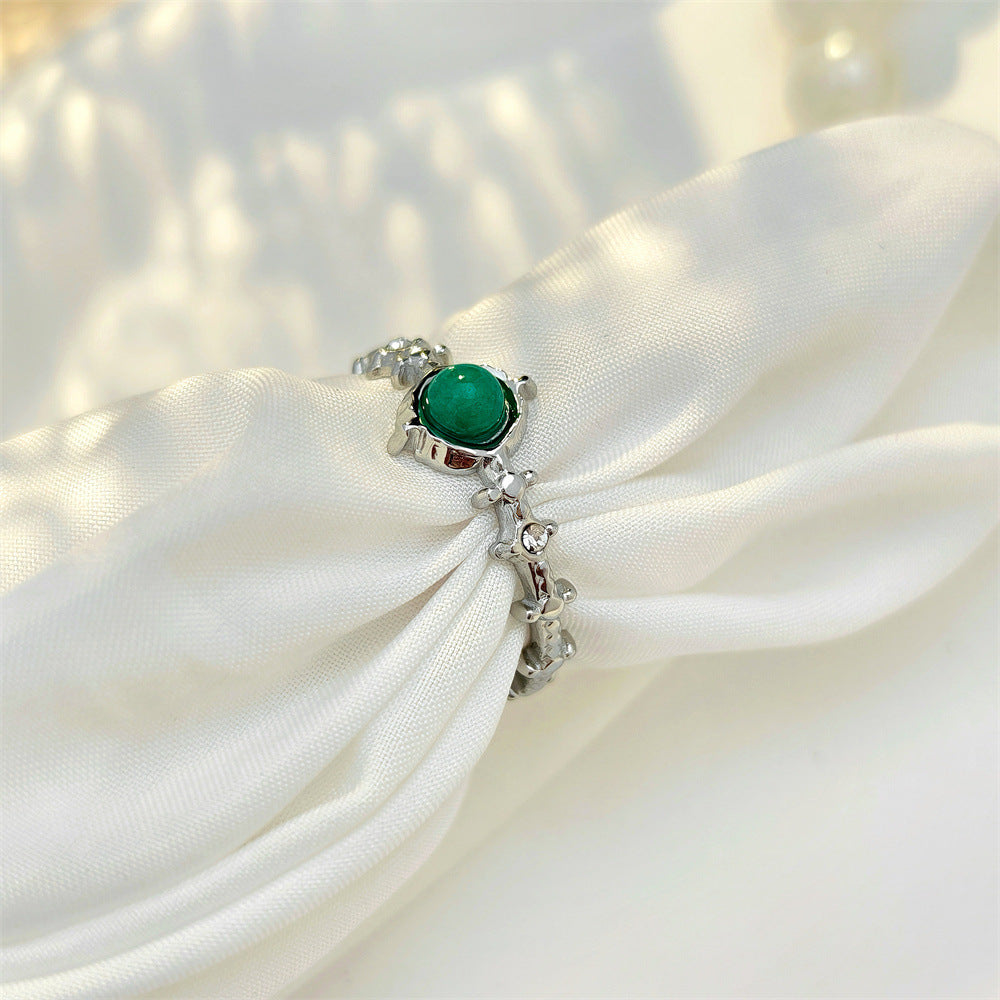 Wholesale Irregular Vintage Open Adjustable Ring Stainless Steel Rings ACC-RS-TaiMei002