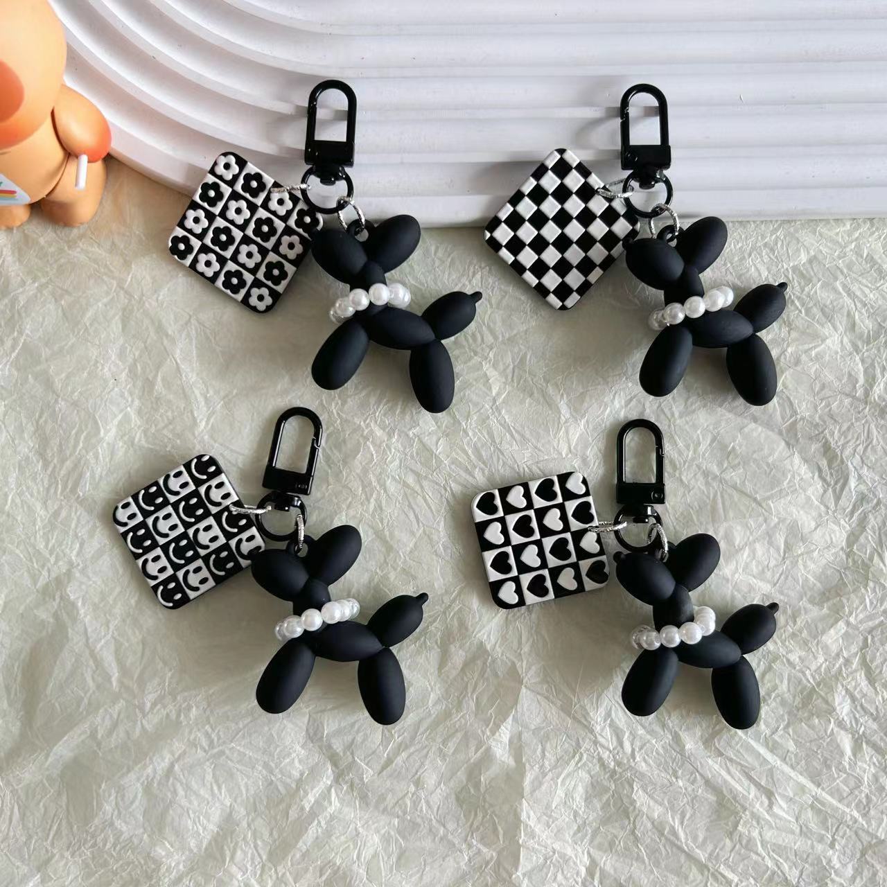 Wholesale Dark Cute Dog Acrylic Keychain ACC-KC-Yuding003