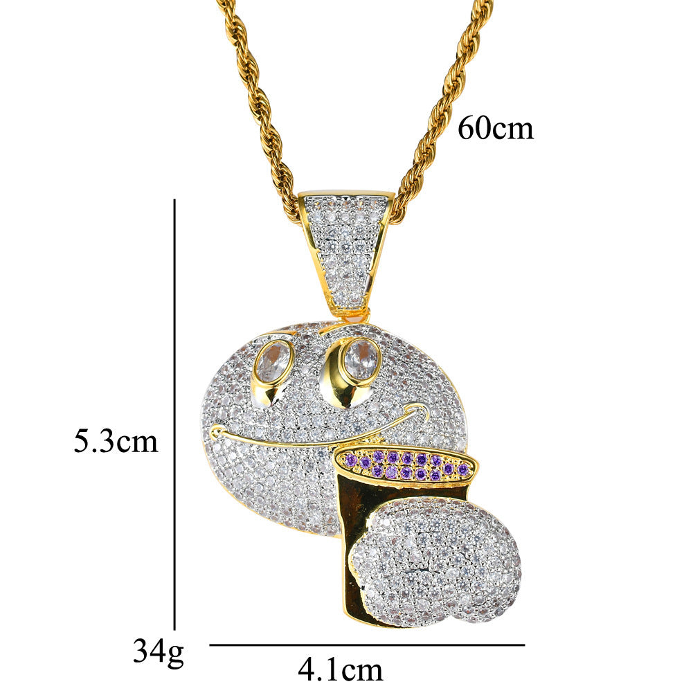 Wholesale  funny expression necklace holding Coffee Cup necklace