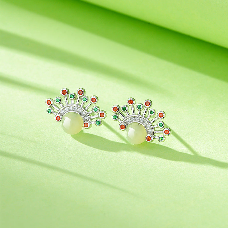 Wholesale  S925 Sterling Silver Flower Earrings