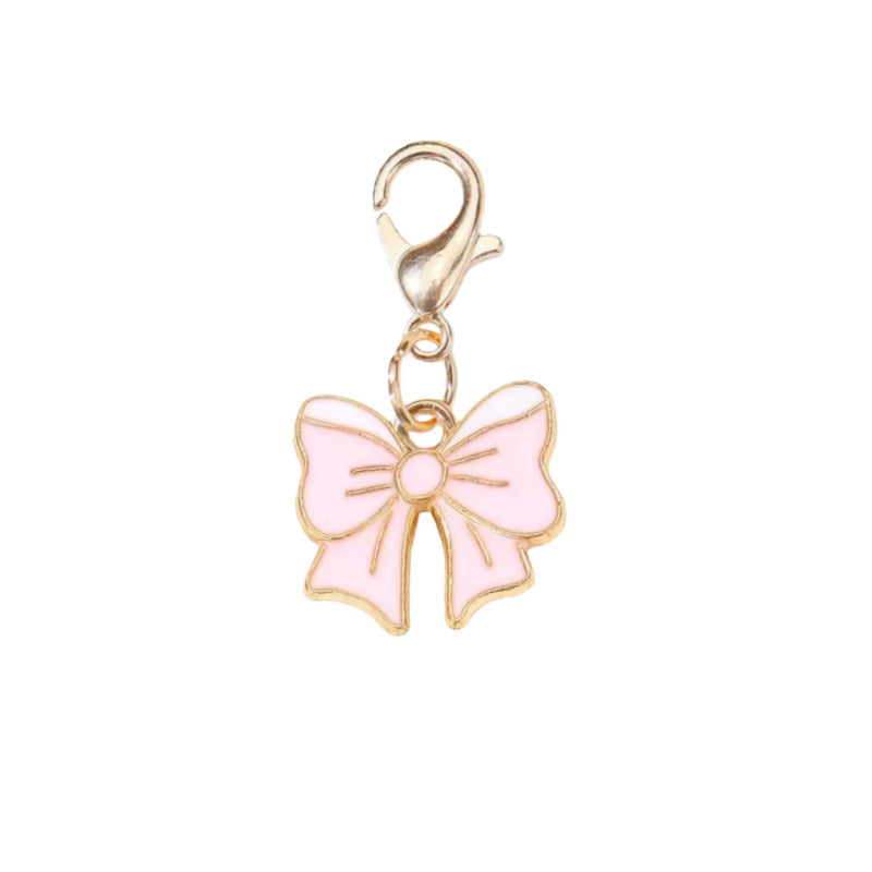 Wholesale 10pcs/pack Oil Drop Butterfly Alloy Pendant DIY Universal Buckle Pendant Accessories Bow Tie Pendant Bracelet Necklace Earrings Accessories