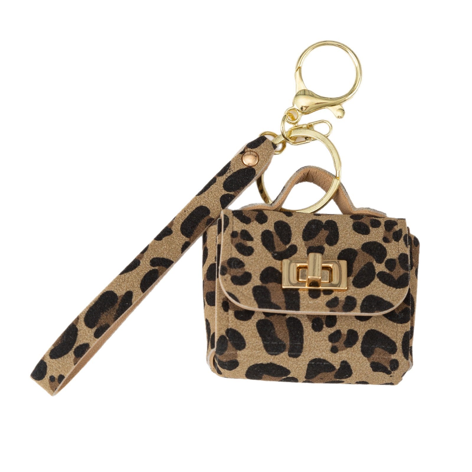 Wholesale Leopard print PU keychain