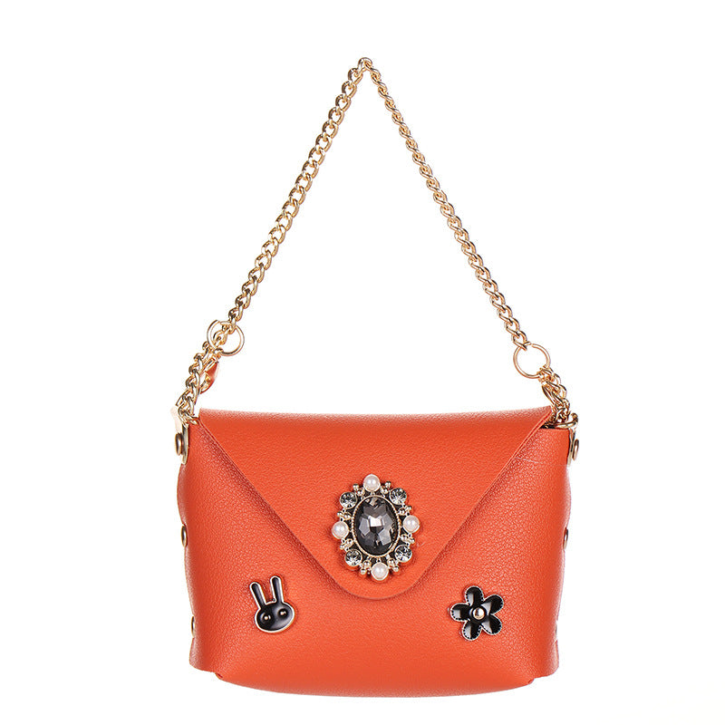 Wholesale Urban Simplicity Faux Leather Chain Bag Two Way Handbag And Crossbody Coin Purse Earphone Case Modern Fashion Accessory