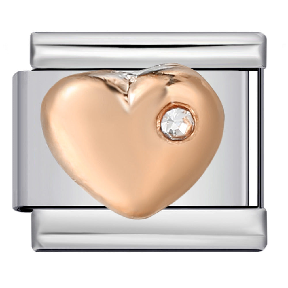 Wholesale  Italian Charm Bracelet 9mm DIY  Welded Oil Drip Creative Stainless Steel Composable Bracelet