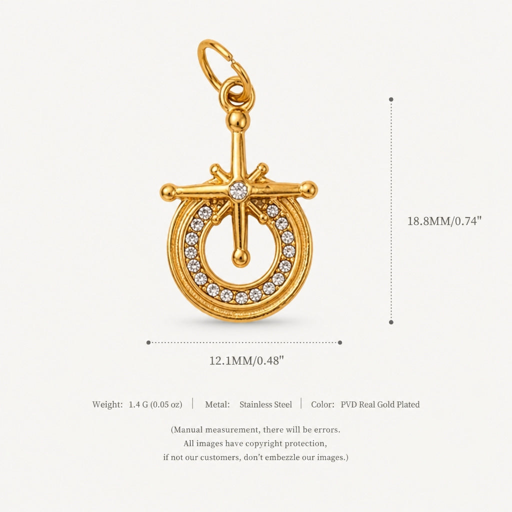 Wholesale Chic Stainless Steel Vintage Pendant Mix Lot With Rhinestone Music Note Design DIY Jewelry Making Accessory For Necklace Bracelet