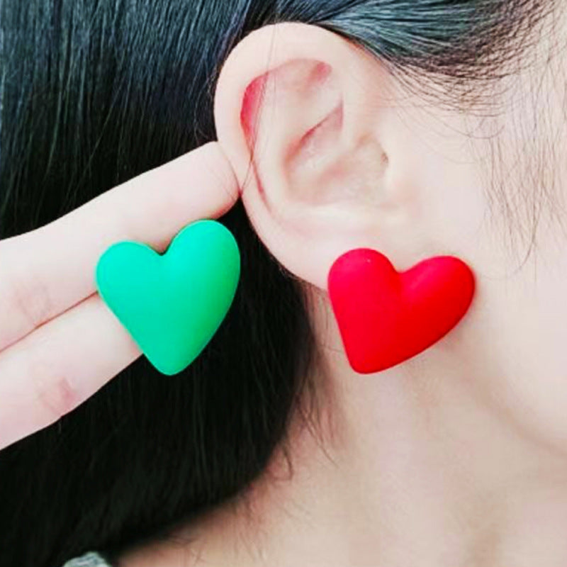 Wholesale Small Heart Valentine's Day Acrylic Earrings
