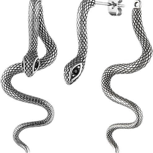 Wholesale Gothic Snake Earrings