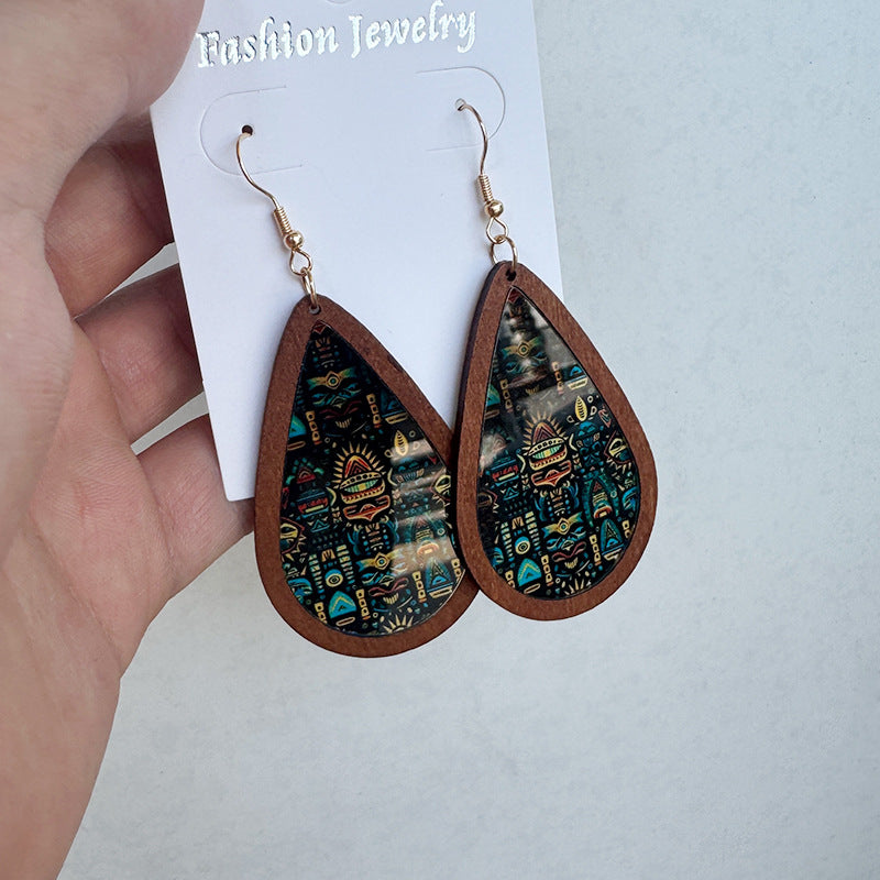 Wholesale acrylic transparent color earrings