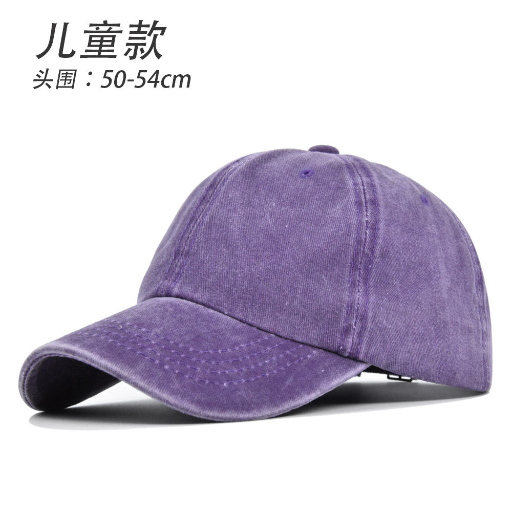 Wholesale Retro Parent-child Solid Color Baseball Cap ACC-HT-YMX012