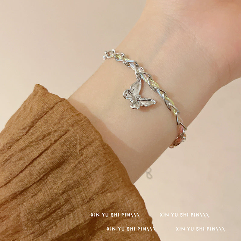 Wholesale Alloy electroplating Butterfly Bracelet