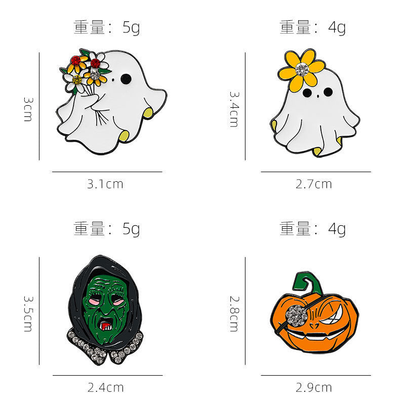 Wholesale  Ghost Pumpkin Devil Brooch