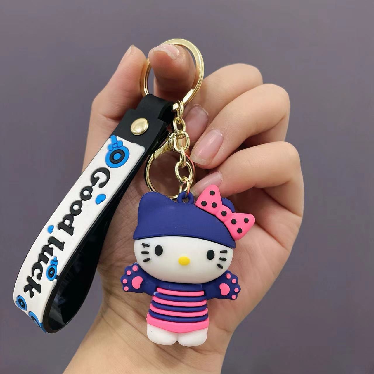 Wholesale Cartoon Cute Silicone Keychain ACCVIP-KC-Qichu005