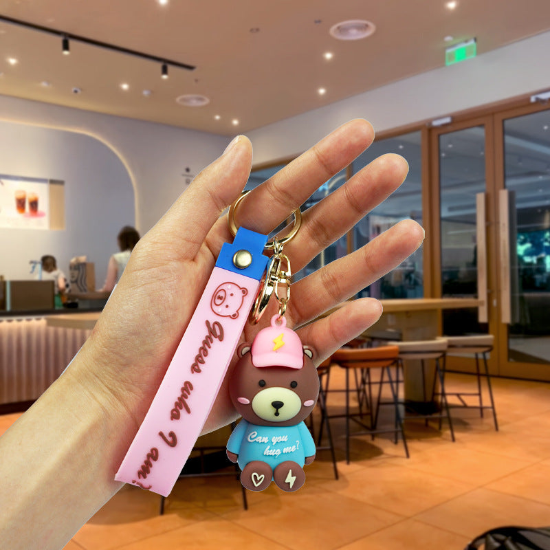 Wholesale Cartoon Cute Bear PVC Keychains ACC-KC-Yexiang005