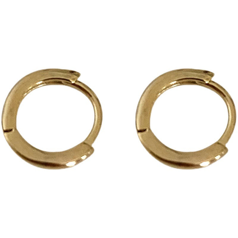 Wholesale Retro Minimalist Circle Hoop Earrings Stylish Fashion Jewelry Accessory Gift for Women