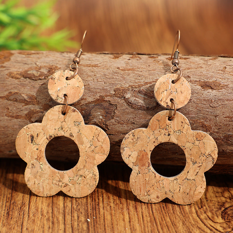 Wholesale Extravagant Floral Round Tassel Earrings