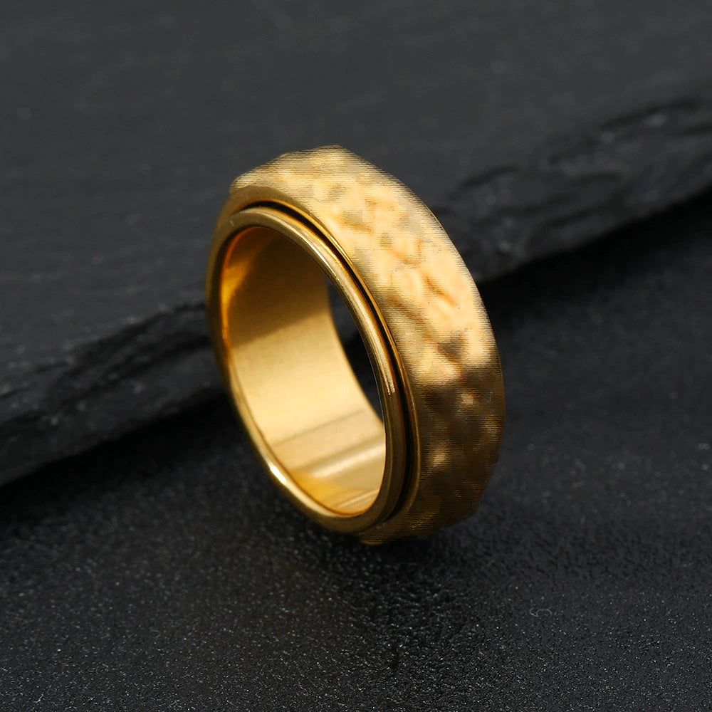 Wholesale Demon Eye Stainless Steel Ring Men's Pentagram Ring ACC-RS-ZhongQi013