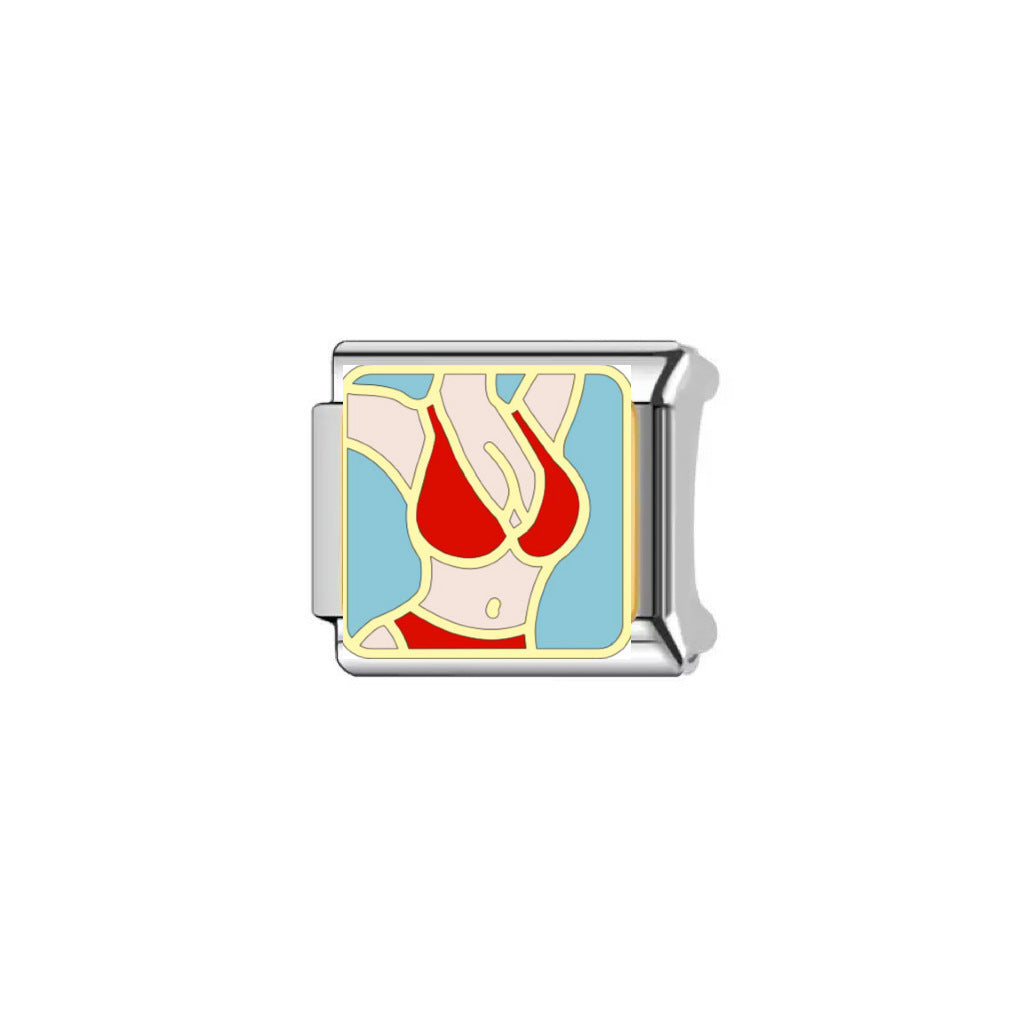 Bracelet de charme italien en gros 9 mm DIY SÉPLICATION SUMBRE BRACILLE DE COMPOSABLE D'ACIER SUMBRE